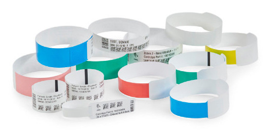 Zebra Z-Band UltraSoft Wristband, biała, 10018856