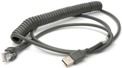 Kabel Datalogic CAB-524, USB Type-A, spiralny, 8 ft